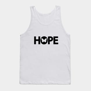 Hope having hope artistic typography design Tank Top